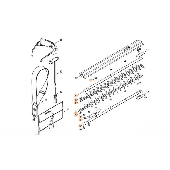 STIHL  Zestaw zespołu tnącego 500 mm / 20
